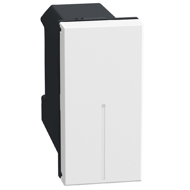 BTicino Connected 2-way switch. Power supply 110-230 Vac - 1 module - white — YW4003C