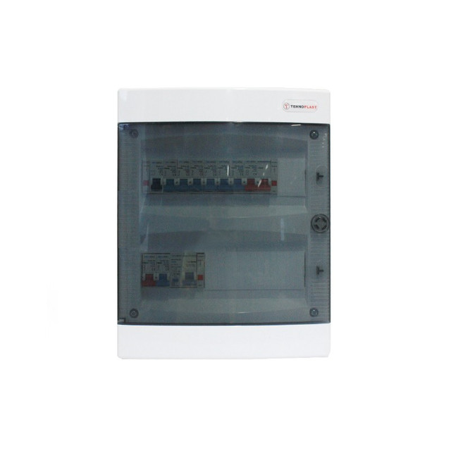 ACA Lighting RECESSED FUSE BOX 2 SERIES FULL RCCB 1Φ — 2825DY13N