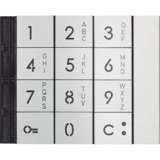 BTicino Sfera New alphanumeric keypad module Front cover - Allmetal — 353011