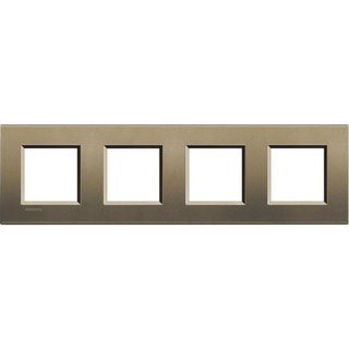 BTicino Square cover plate 2x4P 71mm Square — LNA4802M4SQ