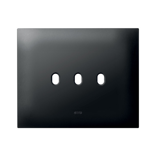 AVE NEW STYLE S44 SMART METAL PLATE, MATT GREY COLOUR – 3 CONTROLS – 3 MOD. — 44PSMN03GTK