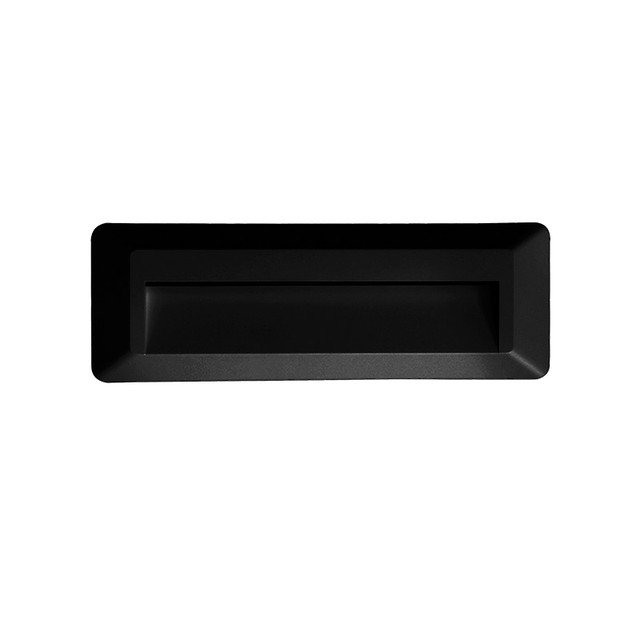 ACA Lighting LED WALL RECTANGLE LUMINAIRE BLACK 230V AC IP65 2W 3000K 100LM RA80 — SLIM32NB