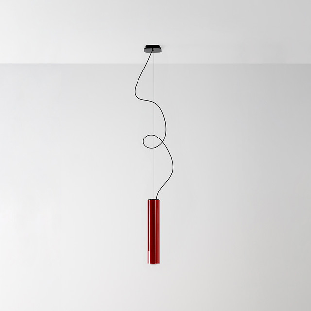 Artemide Ilio Suspension 45 - 3000K - Rubin Red - APP Compatible — 1759010APP — manufacturer representative image