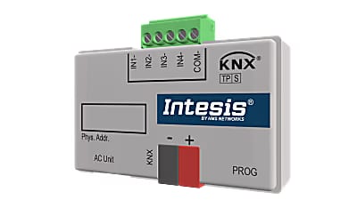 Intesis Fujitsu RAC and VRF to KNX Interface with binary inputs (to CN connector) — INKNXFGL001I000