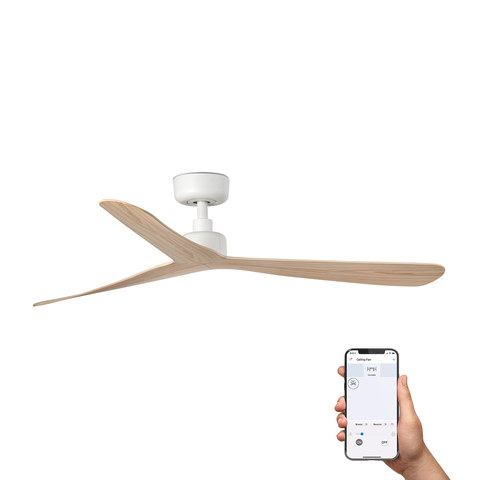 Faro Barcelona ROCKER L White/ash fan TUYA — manufacturer representative image