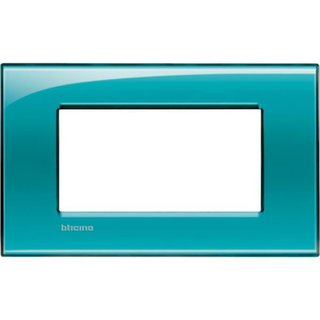 BTicino Square cover plate 4 modules - green deep — LNA4804VD