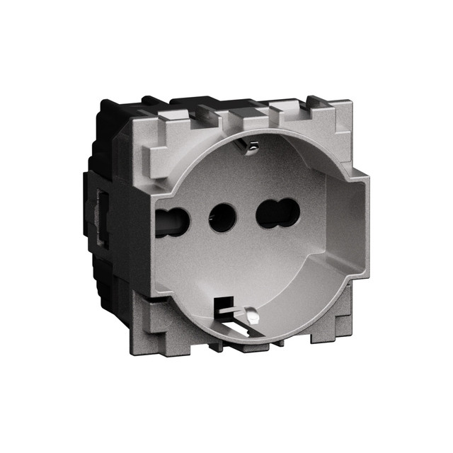 BTicino P40 Italian stadandard socket. Socket 2 P+E 16 A 250 VA — KS4140A16