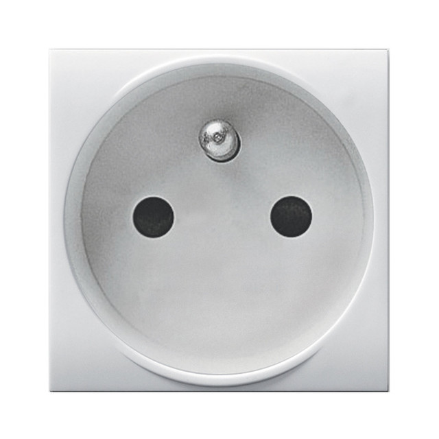 AVE 2P+E 16A FRENCH ST. SOCKET WHITEK 2M — 446092TS