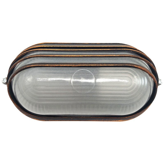 ACA Lighting WALL LAMP 21cm WITH COVER RUST COLOR RAL C3619M — HI5033R