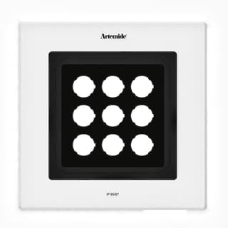 Artemide Ego Flat 220 downlight Square 38° 3000K Aluminium IK10 — T42008WFLW00