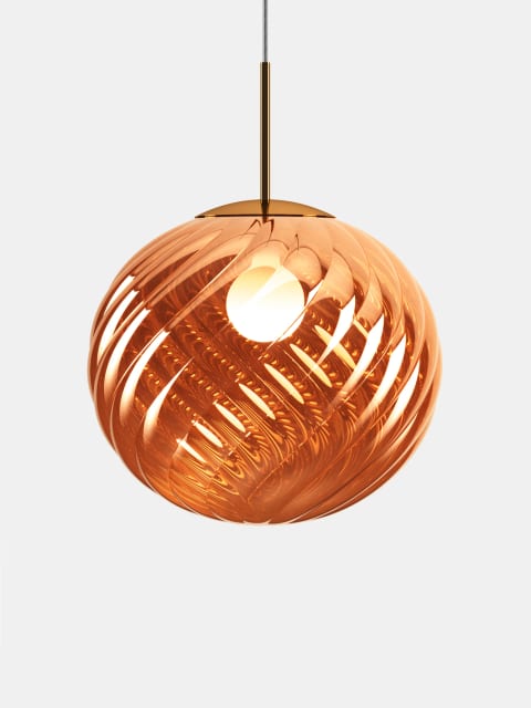 Tom Dixon Whirl Large Pendant | Copper Polished Polycarbonate — WHS02CO-PEUM5