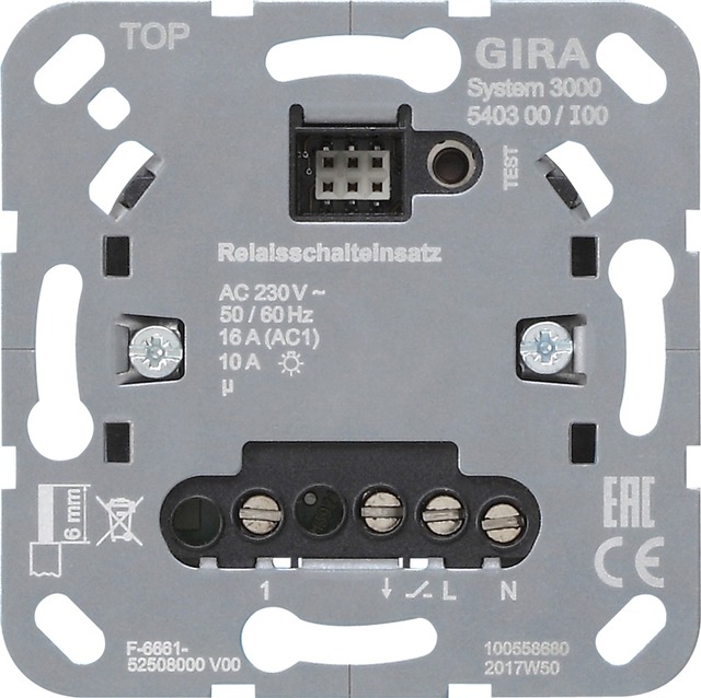 Gira S3000 relay swit.ins. Insert — 540300