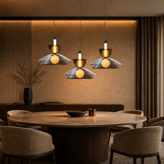 Penta Gems Aurea — pendant luminaire