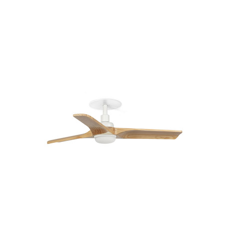 Faro Barcelona HEYWOOD RECESSED S LED Ceiling fan white/pine 10W SWT — manufacturer representative image