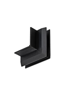 Zambelis 2519 VERTICAL OUTER CORNER FOR TRIMLESS MAGNETIC TRACKS 5MM, BLACK MATT