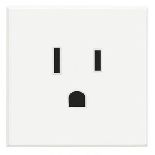 BTicino Socket 2P+T 15A 127/250 Vac - american standard — HD4128