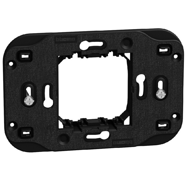 BTicino Supporting frame 57/71 mm 2 modules centered with screws item Y4000 — Y4719