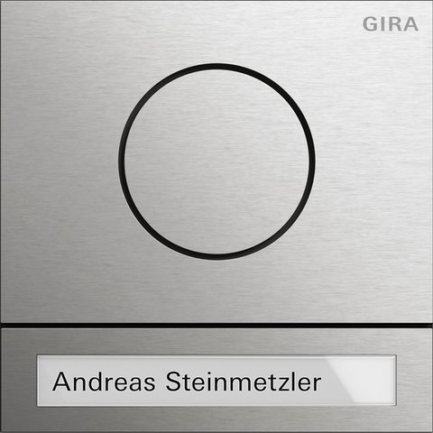 Gira System 106 door station module stainless steel — 5565920