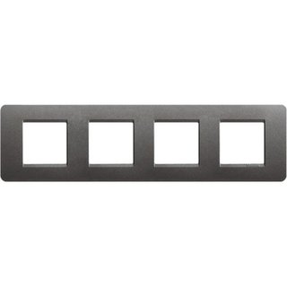 BTicino Cover plate 2x4P 71mm horizontal — AM4802/4IR