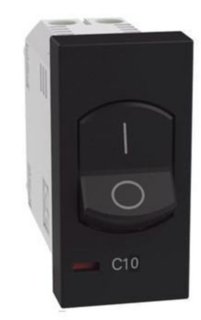 BTicino Automatic thermal magnetic circuit breakers. Type Two-pole - In 10 A — JB4301A10