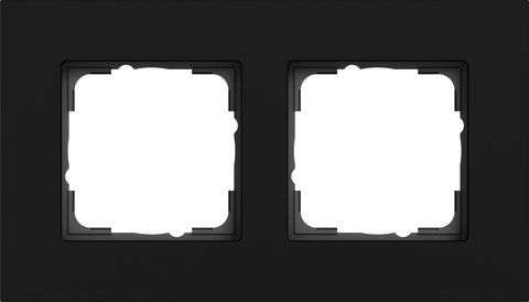 Gira Esprit cover frame aluminium black matt (lacquered) aluminium black matt (lacquered) — 0212409