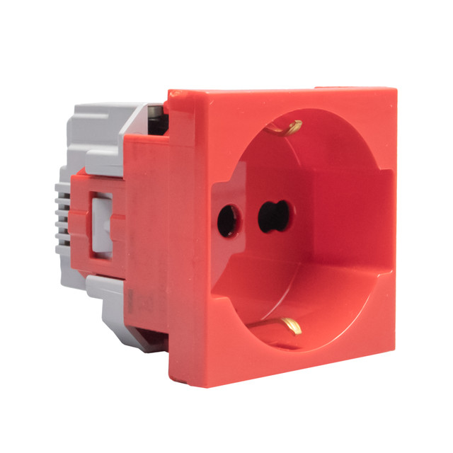 BTicino Italian standard P40 socket outlets. 2P+E 10 A and 16 A 250 Va.c. — J4140A16R — manufacturer representative image