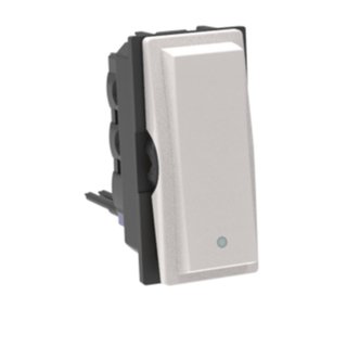 BTicino Indian standard two-pole switches, 1P 16 AX, 250 VA, 1-way switch — KM4301V16