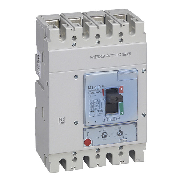 BTicino MP4 630F - Mccb 4P for motor operator protection - In= 400A - Icu= 36kA — T744F400MP