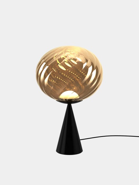 Tom Dixon Whirl Table Light | Gold Polished Polycarbonate — WHS01GO-TUN01M2