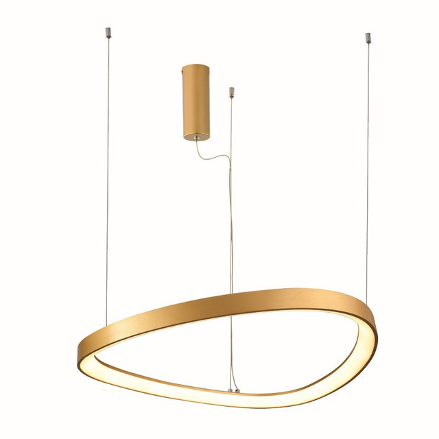 ACA Lighting PENDANT LIGHTING LED 73W CCT 5800LM HARMONY GOLD ALUMINUM IP20 D80XH120CM — BR97LEDP80GDCCT