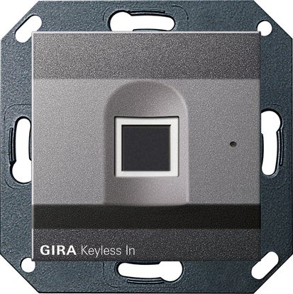 Gira Keyless In Fingerprint reader anthracite System 55 — 261728