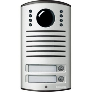 BTicino Two families Linea 2000 video entrance panel — 343032