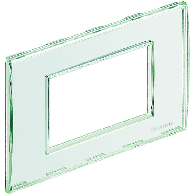 BTicino Cover plate 3 modules - kristall transparent customizable — LND4803KR