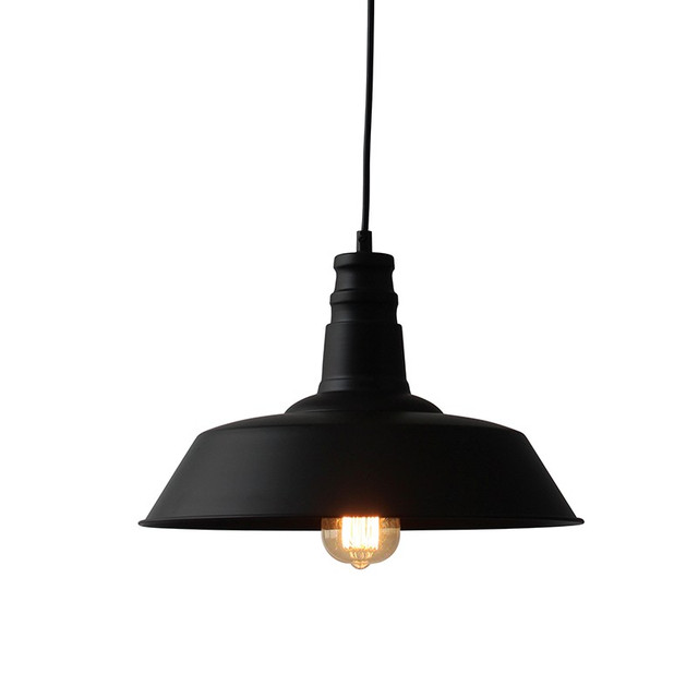 ACA Lighting BELL METALIC D36CM 1ΧE27 BLACK MINORE — KS1290P36T1BK