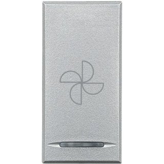 BTicino Key cover for 1 function with illuminated lens with screen printing symbol 'aspirator' — HC4915BC