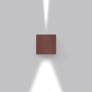 Artemide Effetto 14 Square 1 large beam + 1 narrow beam Rust — T4201NLW10