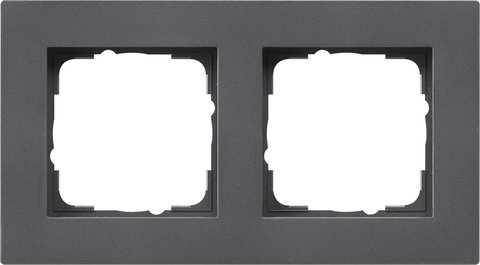 Gira E2 cover frame for flat installation anthracite anthracite — 0212235