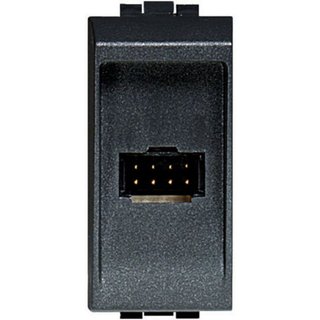 BTicino 8-way socket for internal units tabletop installation - LivingLight anthracite — 336983