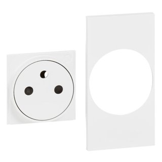BTicino Cover + top for French-Belgium standard socket item K4142A — KW55F