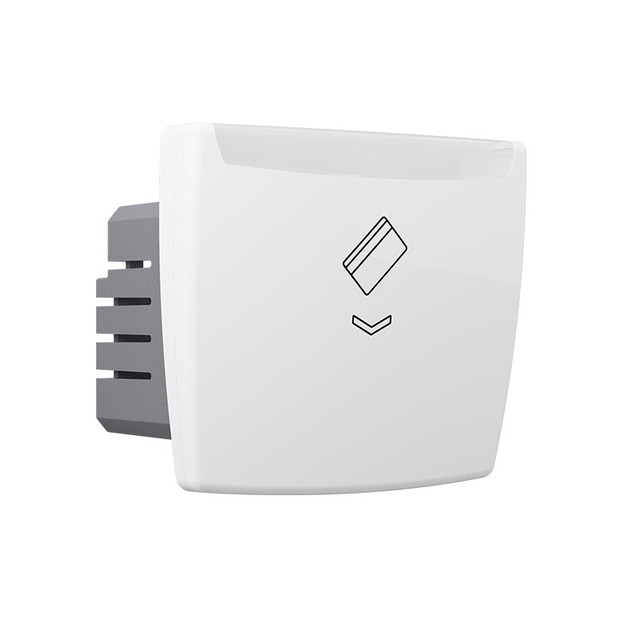 ACA Lighting MODYS MECHANICAL CARD SWITCH 220V 10A IP 20 WHITE — 10101412864