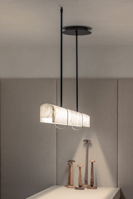United Alabaster SUPERLOFT — alabaster pendant luminaire