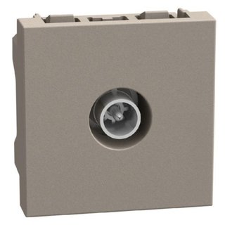 BTicino Direct coaxial socket - 2 modules - stone — YG4202M2D