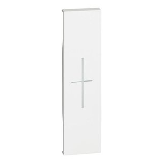 BTicino Lightable cover, 1 module - STOP symbol for item K4652M2, K4652M3 and K4672M2S. White — KW06MH