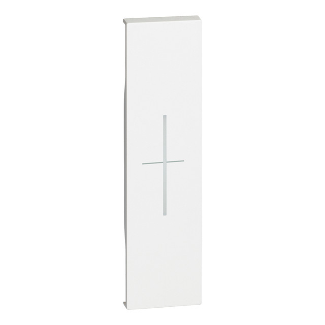 BTicino Lightable cover, 1 module - STOP symbol for item K4652M2, K4652M3 and K4672M2S. White — KW06MH