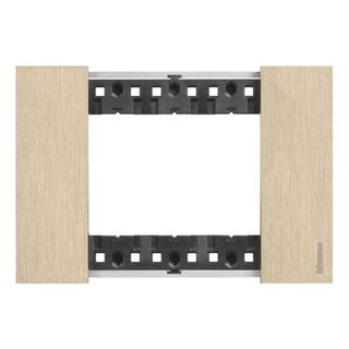 BTicino 3 modules Living Now plate — KA4803ZW
