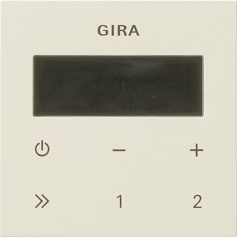 Gira op.top RDS FM radio System 55 cr.white — manufacturer representative image