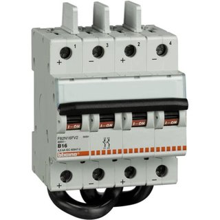 BTicino Modular circuit breaker 2P for photovoltaic - In= 25A - Vn= 800Vdc — F82N25FV2