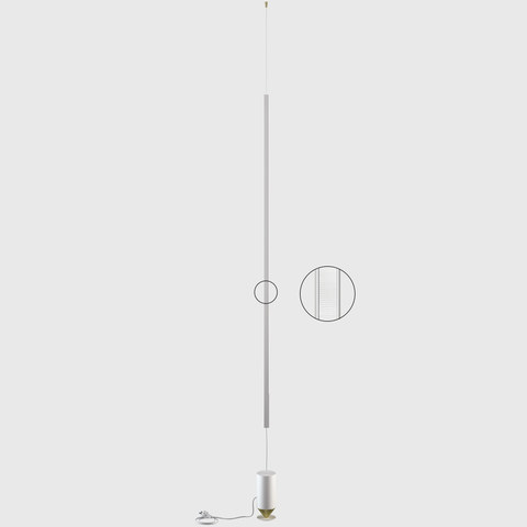 iGuzzini Libera stand-alone ceiling to floor — RP97 — manufacturer representative image