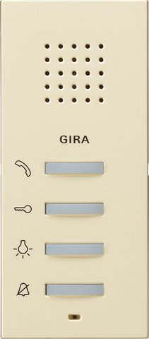 Gira Surface-mounted home station cream white glossy System 55 — 125001