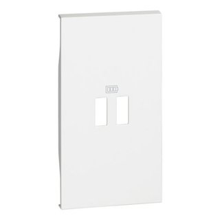 BTicino Covers for 2-module USB chargers. For items K4285C2, K4286C2, K4287C4 — KW12C